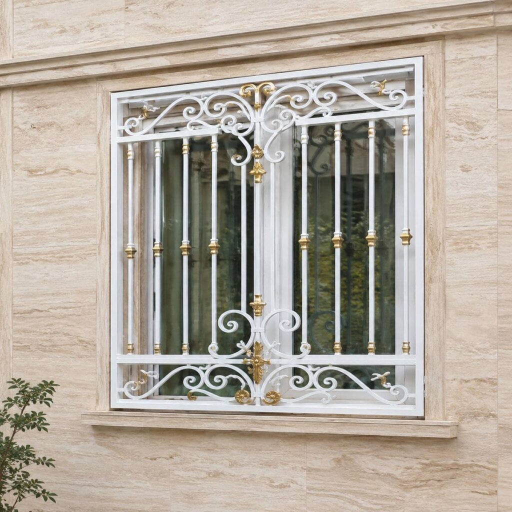 حفاظ پنجره پروفیلی قوطی آهنی شبکه‌ای برای اجرای امنیت بیشتر