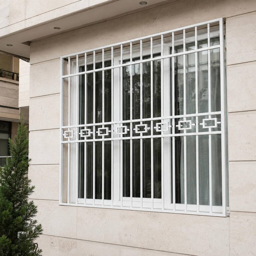 حفاظ پنجره جای گلدان دار با قیمت وابسته به باکس و نصب
