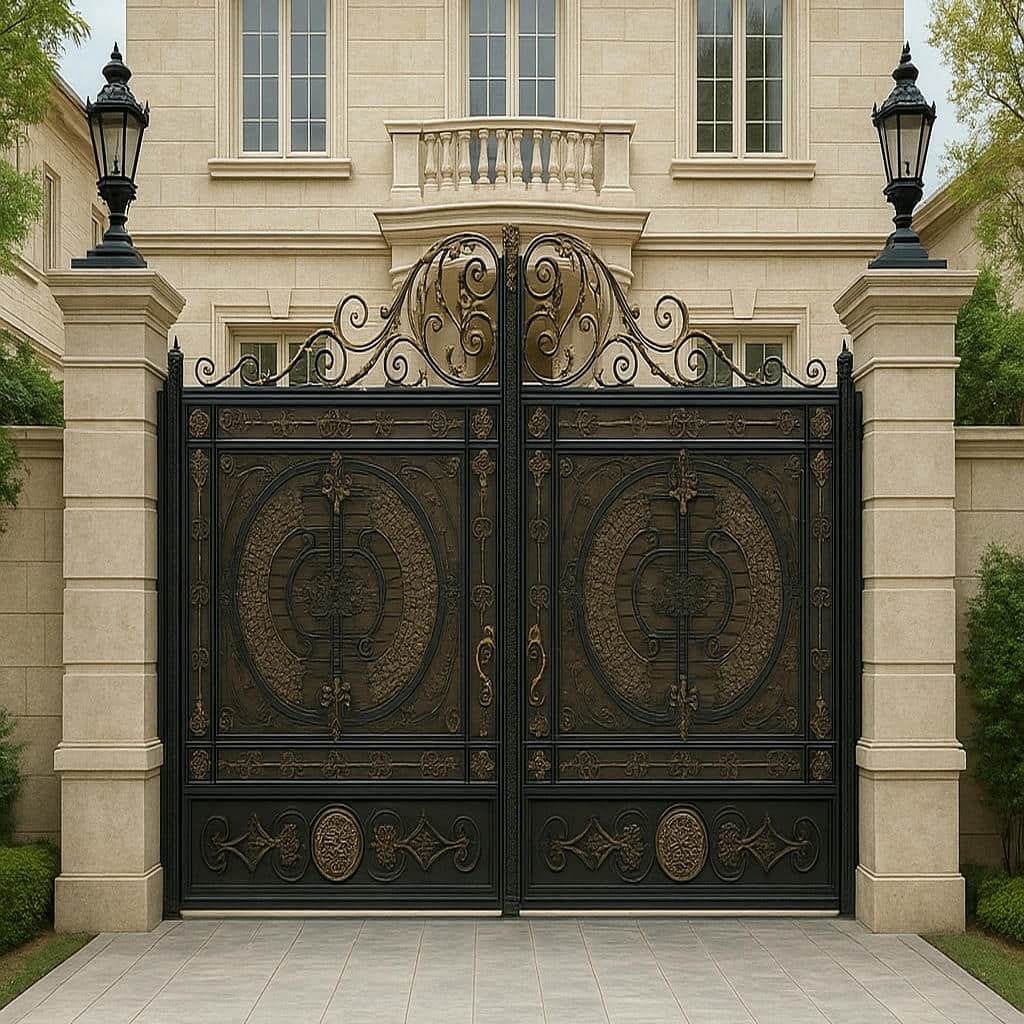مقایسه درب حیاط شیراز