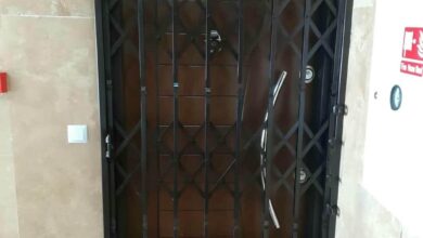 درب آکاردئونی با ساختار جمع شونده آماده سفارش