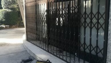 حفاظ کشویی با پروفیل فلزی مناسب مجتمع پرتردد