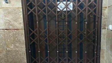 درب آکاردئونی مناسب ویلا و باغ با پروفیل فلزی