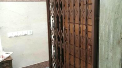 نرده آکاردئونی با پروفیل فلزی مناسب پروژه نوساز
