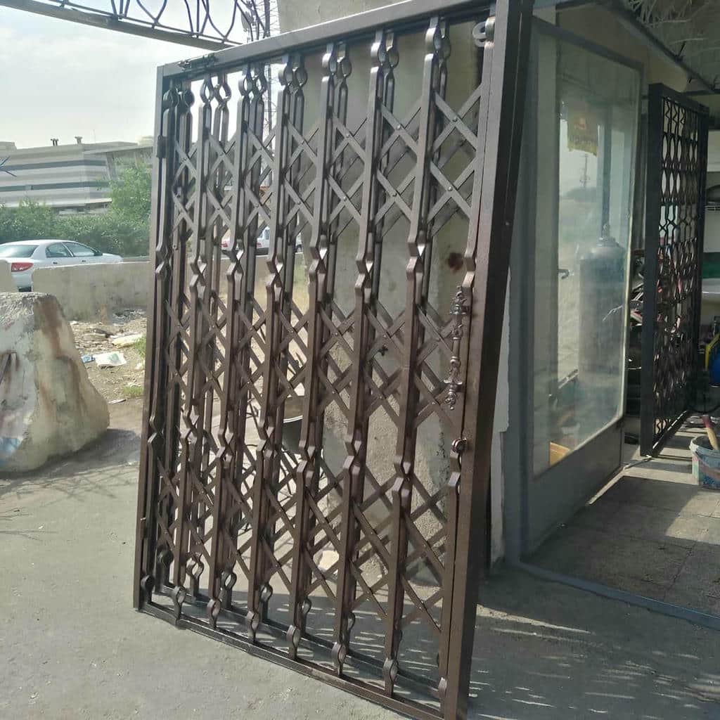 نرده آکاردئونی در نمونه اجرای پروژه نوساز