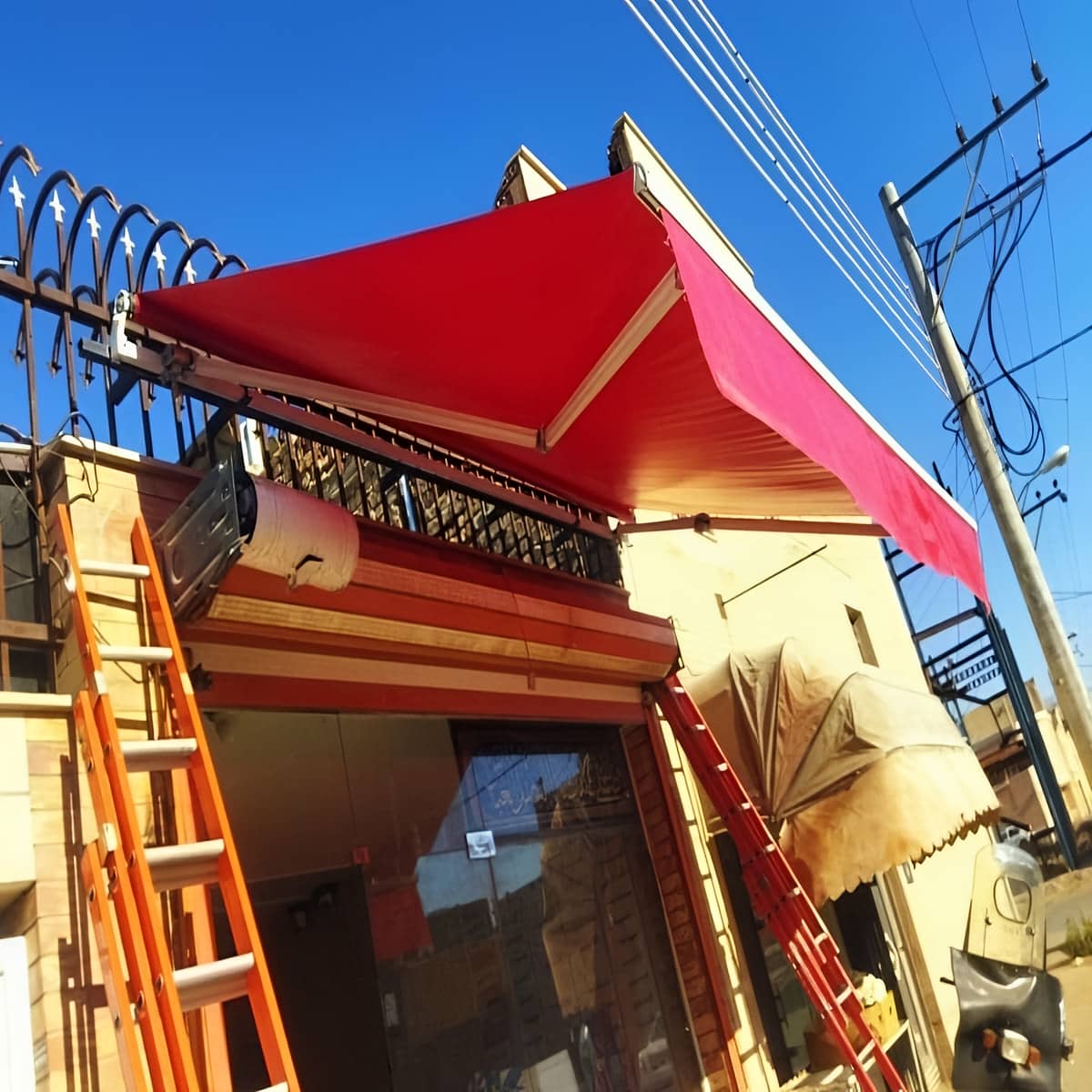 جزئیات سایبان برقی در رشت
