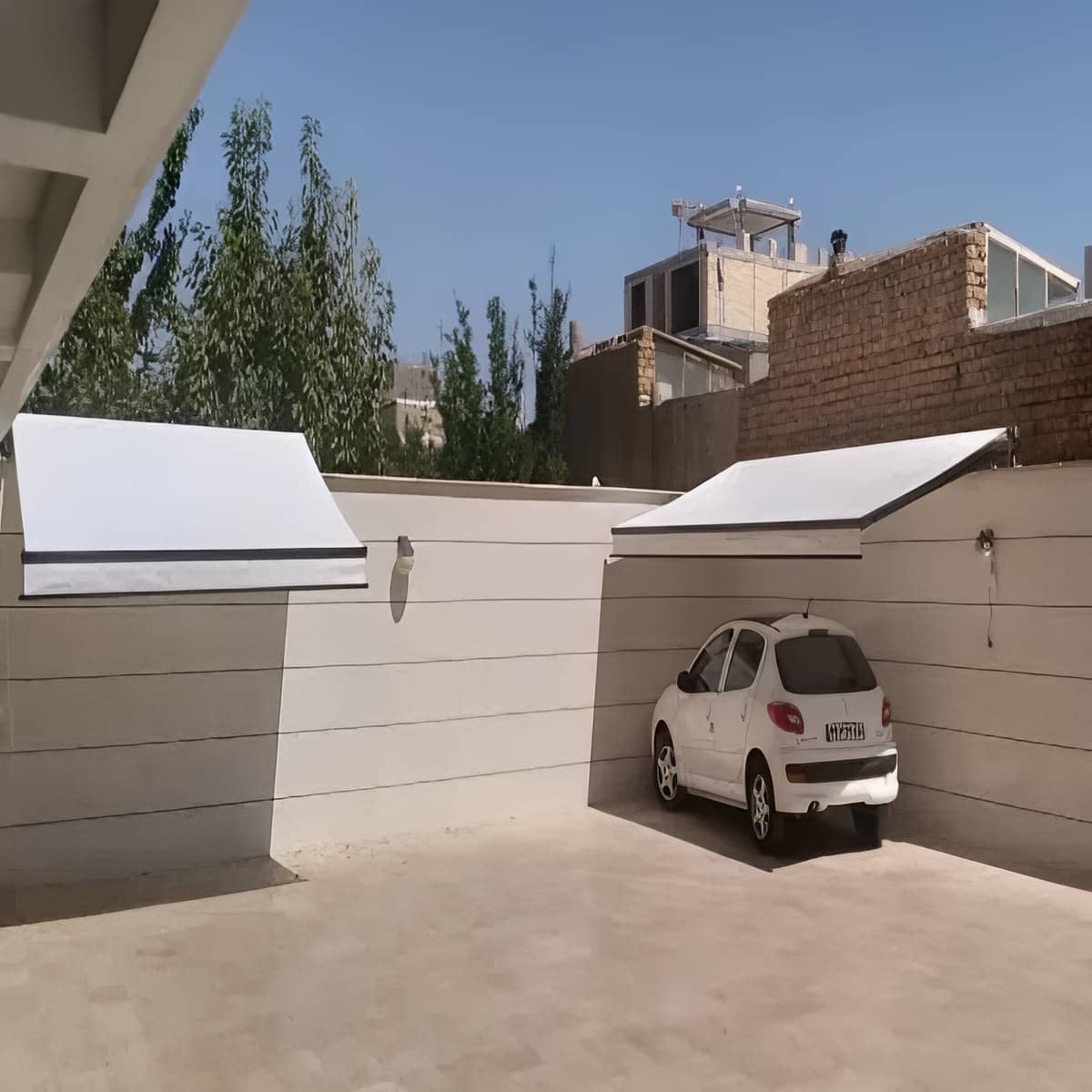 جزئیات سایبان برقی در کرمانشاه