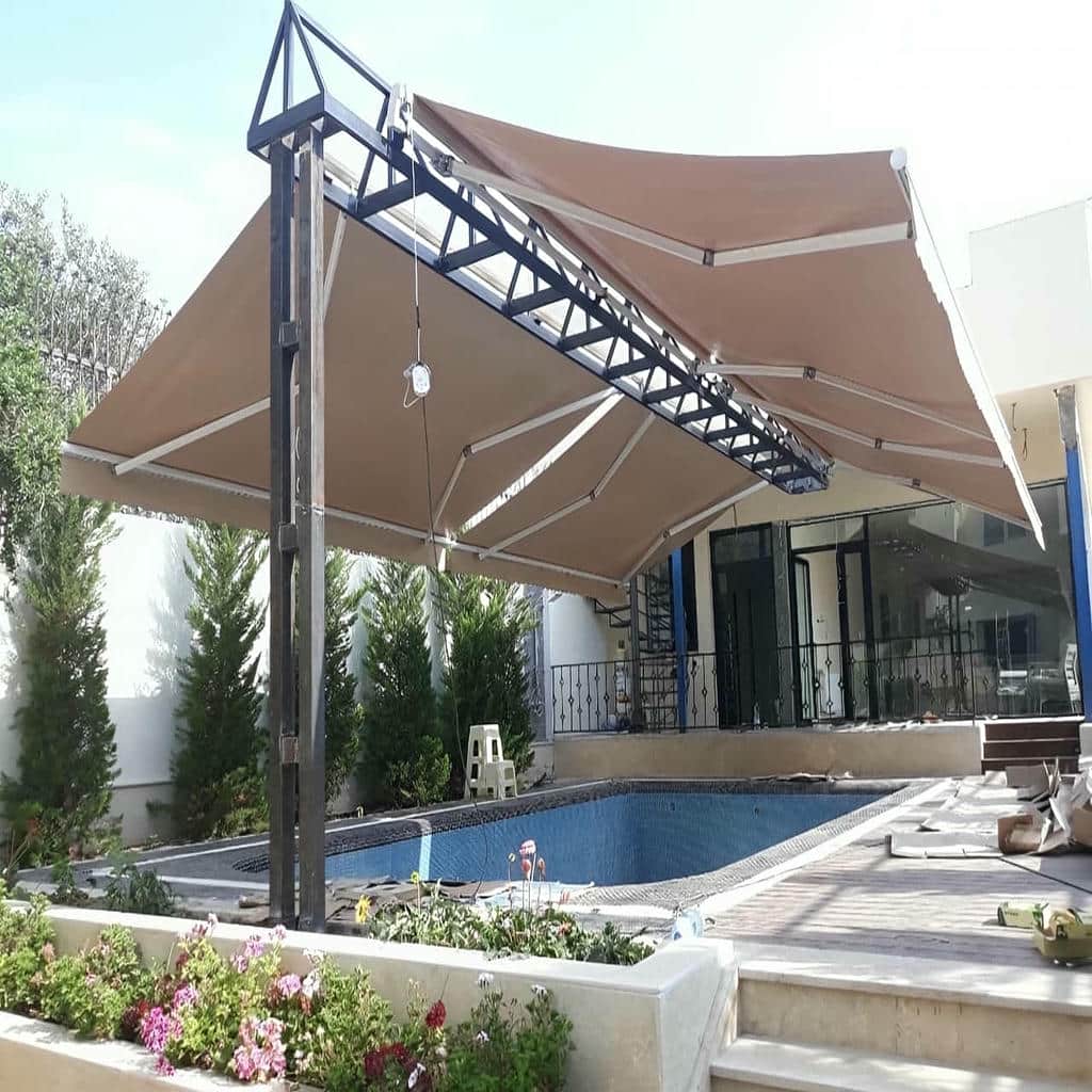 مقایسه سایبان برقی در بندر لنگه