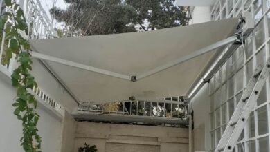 سایبان فول باکس با ابعاد سفارشی روی فضای باز