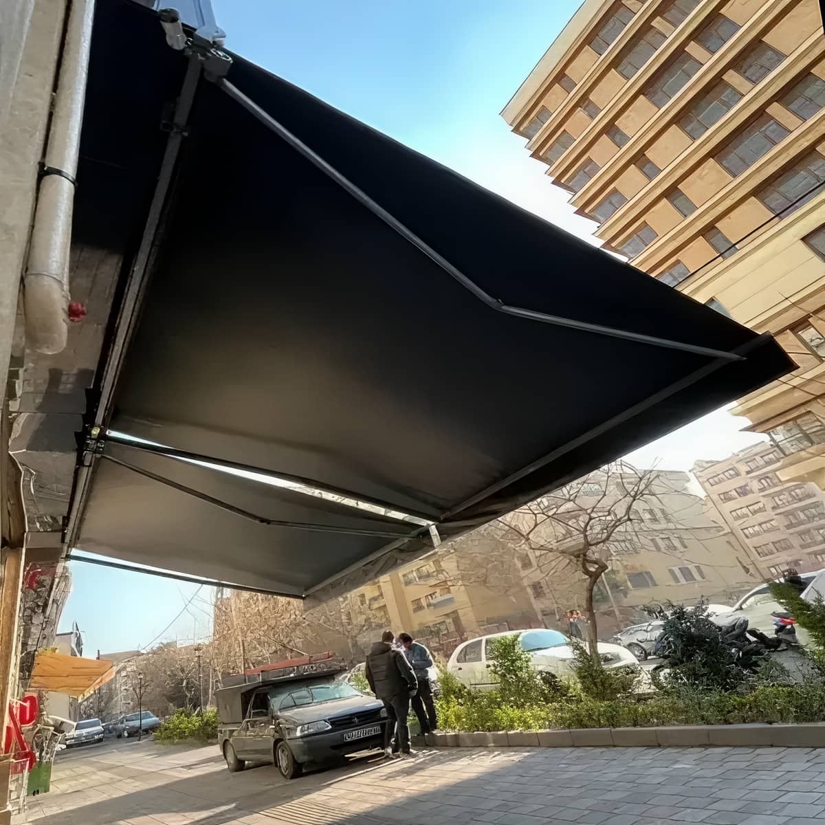 مقایسه سایبان برقی در بندر دیلم