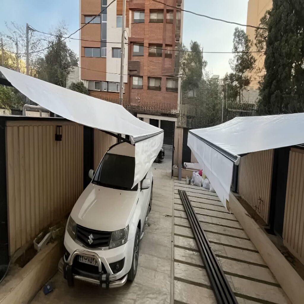 سایبان فول باکس نمونه اجرا با پوشش گسترده