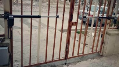 جک ریلی نصب شده کنار ورودی کم عرض