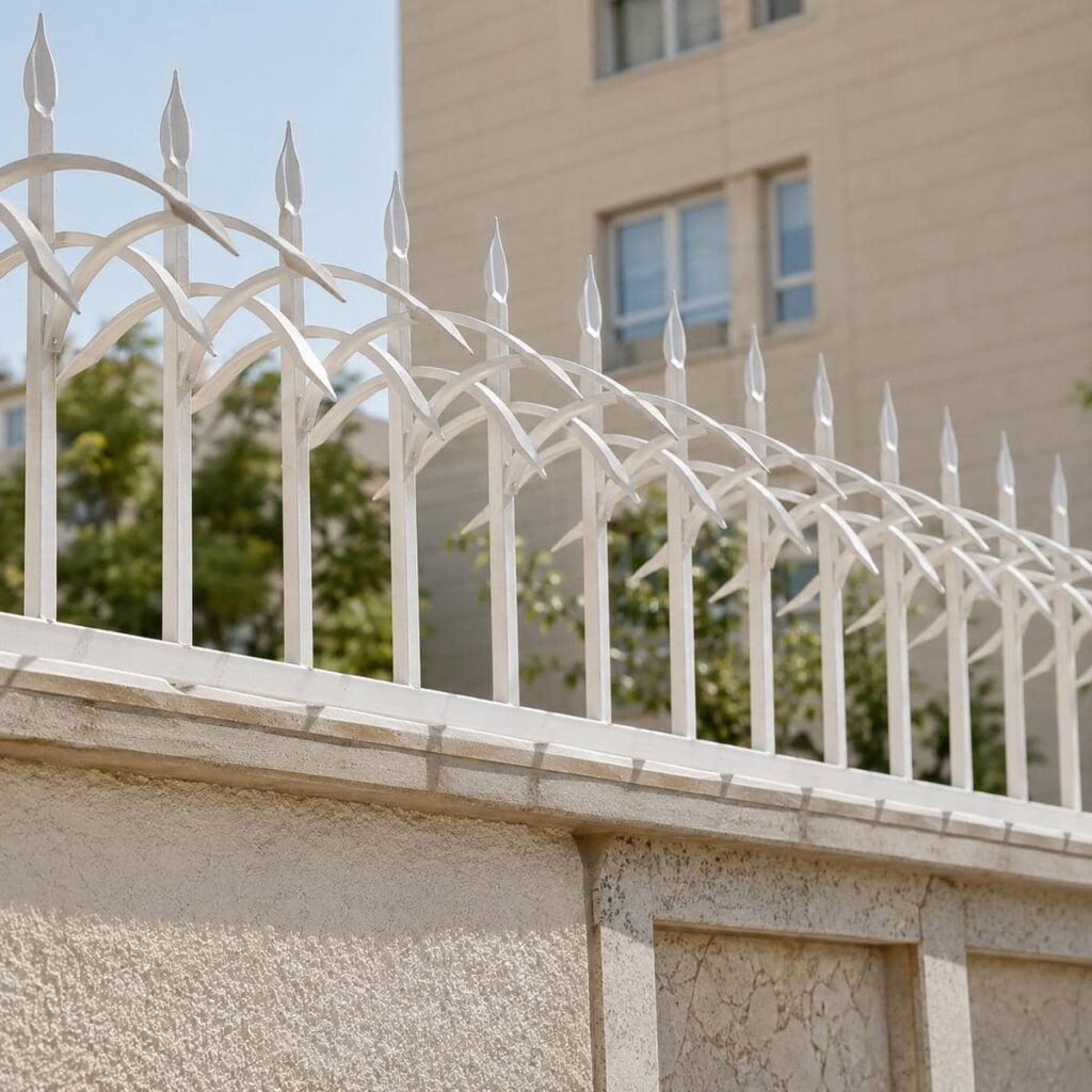 حفاظ سرنیزه ای با جوشکاری منظم در نمونه اجرا