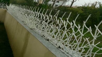 مزیت رنگ آمیزی نرده حفاظ شاخ گوزنی روی دیوار حیاط