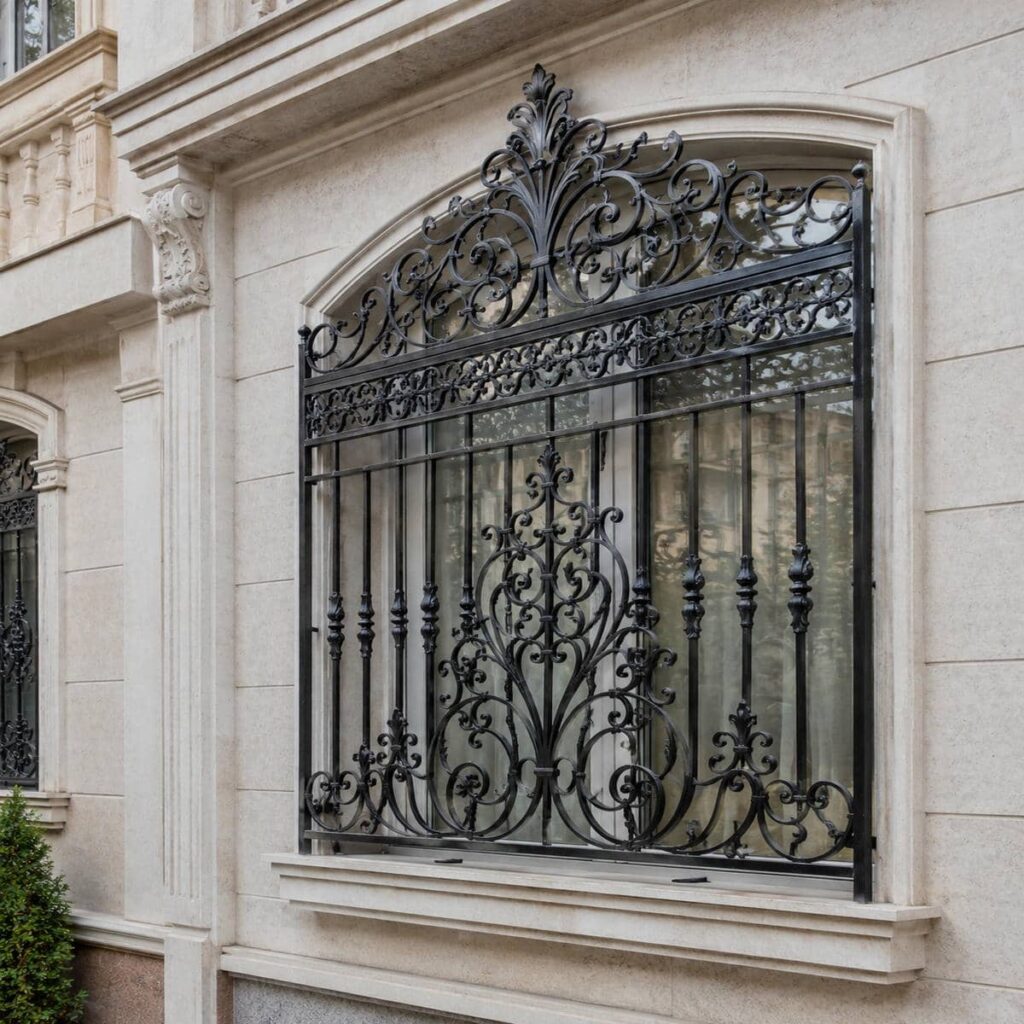 حفاظ پنجره ساده فلزی برای واحد مسکونی
