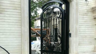 درب ساختمان فلزی مناسب ورودی کم عرض