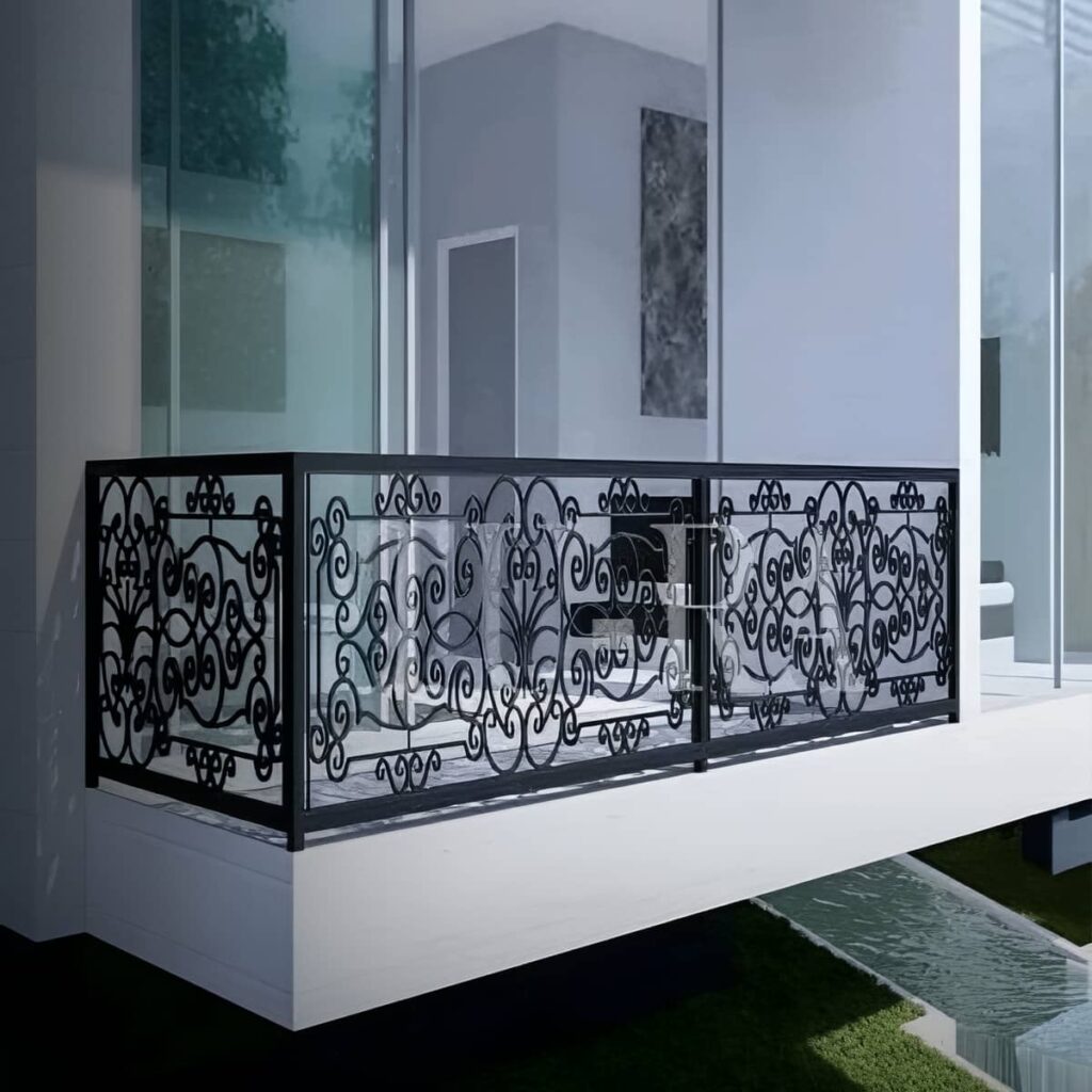 هندریل راه پله در نمونه اجرای حرفه ای ساختمان