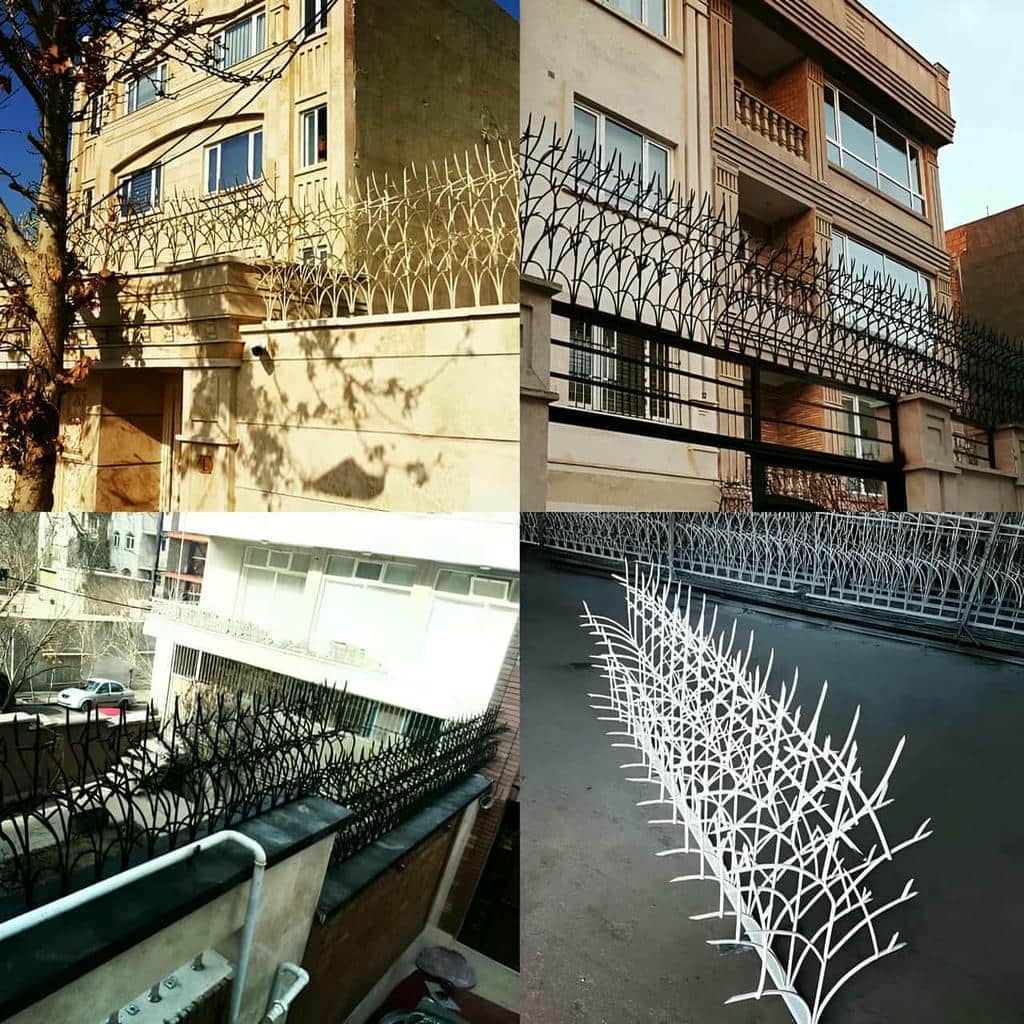 حفاظ روی دیوار مدل خمیده ساختمان