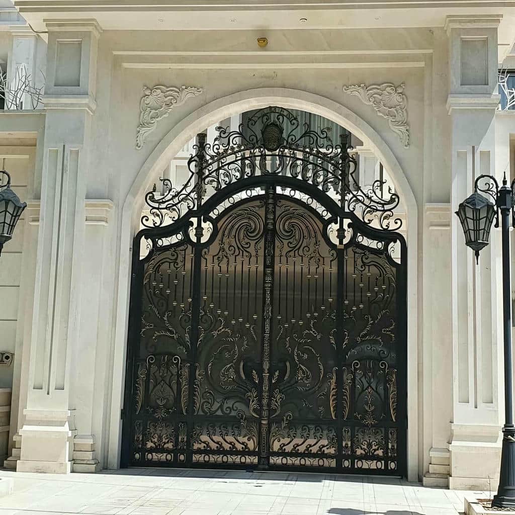 درب حیاط مدرن فلزی