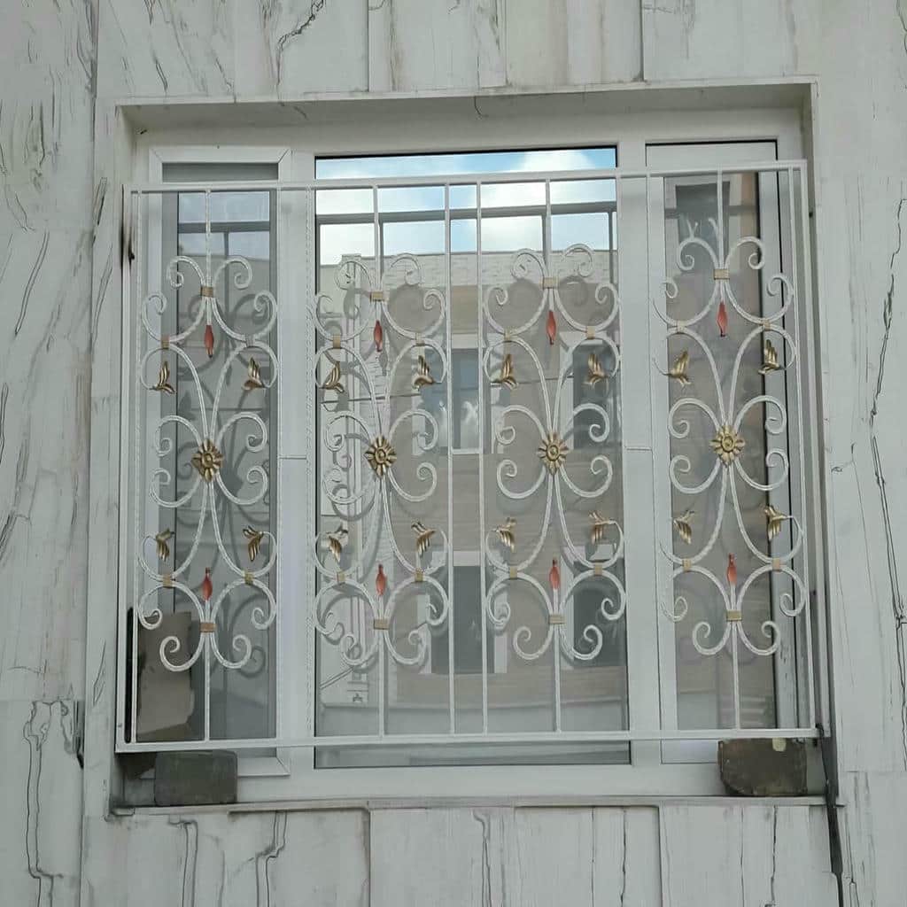 نرده پنجره فلزی مشکی اردبیل