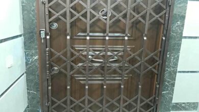 حفاظ درب آکاردئونی استان خراسان شمالی مدل فلزی
