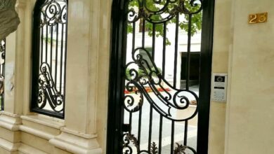 درب حیاط فلزی استان خراسان جنوبی با طراحی مدرن